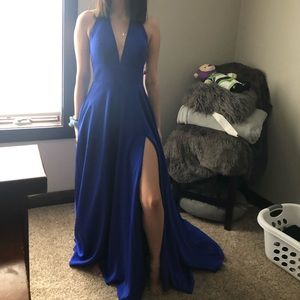 Blue prom dress